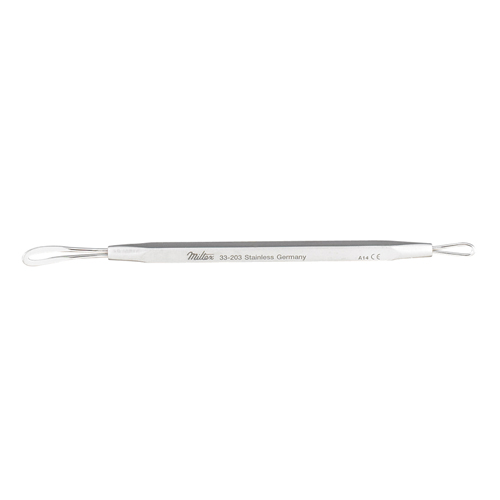 33-203 Comedone Extractor 4&quot;(10.2cm), double end, flat and wire end expressors [여드름기]