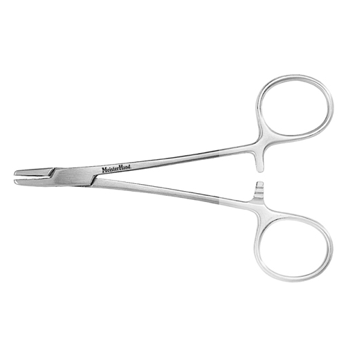 MH8-4TC DERF Needle Holder, 4-3/4&quot;(12.1cm), serrated jaws, Tungsten Carbide jaws