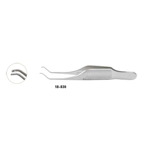 18-830 GILL HESS Iris Fcps 2-3/4&quot;(7cm), with 1x2 teeth forward 0.5mm