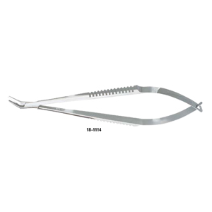 18-1114 BEAUPRE Cilia FCPS 4-1/2&quot;(11.4cm), smooth jaws 12mm long, 45* angle