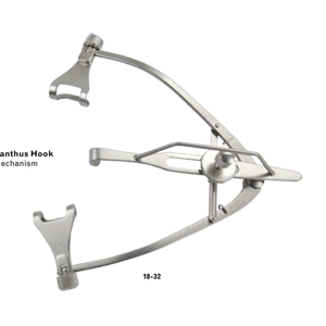 18-32 GUYTON-PARK Eye Speculum 3-1/2&quot;(8.9cm), fenestrated blades 14mm wide, with suture posts
