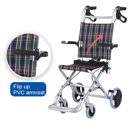 탄탄 여행용 소형 초경량 휴대용 접이식 휠체어(8kg) WYK9001L